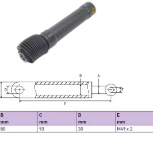 Hydraulic cylinder Dhollandia 40/80/412 for bend
