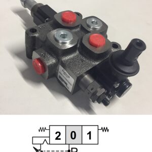 Control valve 1 sec. 40 ltr. Q25 3/8' BSP with automatic adjustable release