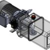 Mini hydraulic Power pack 380 AC 1.1kW 2800Rpm with 24DC spool valve 1.8cc 8L tank