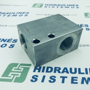 Valve housing 2/2 SAE-12 BSP 3/4' 22.2mm 1-1/16 UNF 210 bar