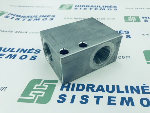 Valve housing 2/2 SAE-12 BSP 3/4' 22.2mm 1-1/16 UNF 210 bar