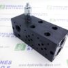 Hydraulic manifold NG6x2 ES0621-38-02 with relief valve and place for 2/2 valve