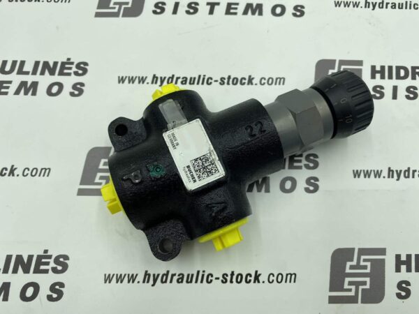 3 WAY FLOW CONTROL VALVE Bucher BSP 1/2' 315 bar reg. 0-25 l/min ( max in 70 l/min)
