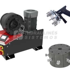 Electric crimper MB 240 EVO R 380-415V 3PH with kit 9 die set and quick change gun