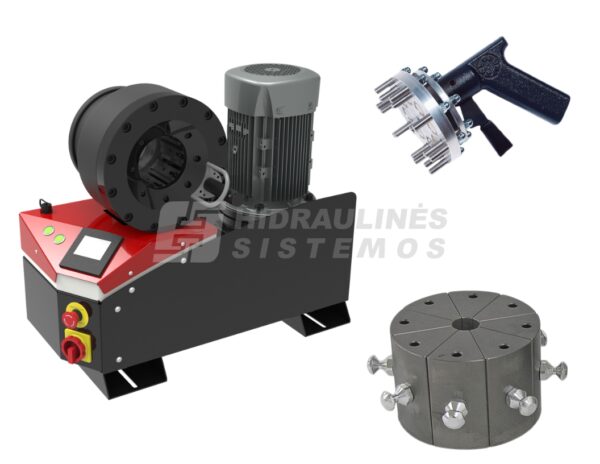 Electric crimper MB 240 EVO R 380-415V 3PH with kit 9 die set and quick change gun