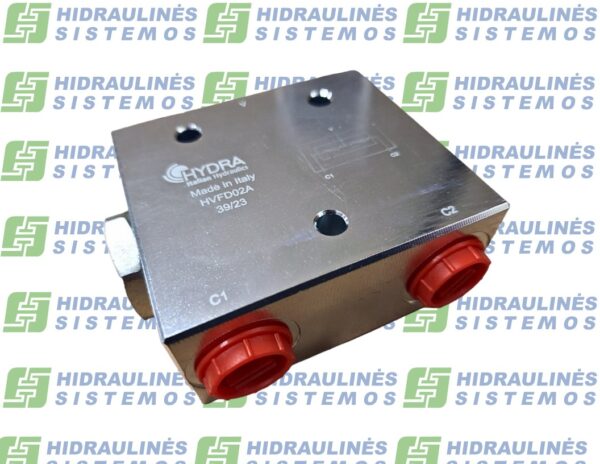 2 WAYS STEEL FLOW DIVIDER DFL Hydra HVFD02AS