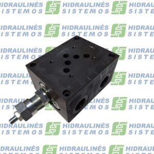 Hydraulic manifold NG10x2 ES 10-06-34-02-1-3-H with relief valve