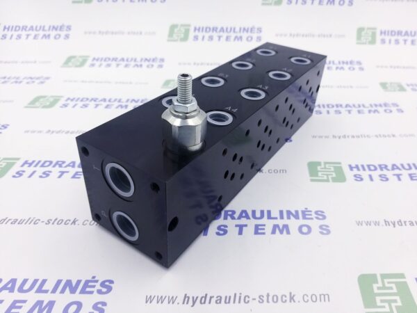 Hydraulic manifold MRA3-4-G-Z aluminium with relief valve