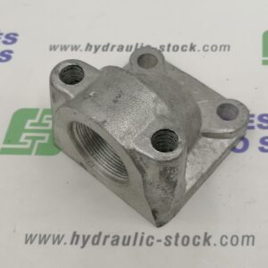 Pump flange 75mm M36x1,5 90° aluminum RIA