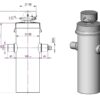 Telescopic cylinder 5-140-1885 13-22T BL455 Penta 3104451405006