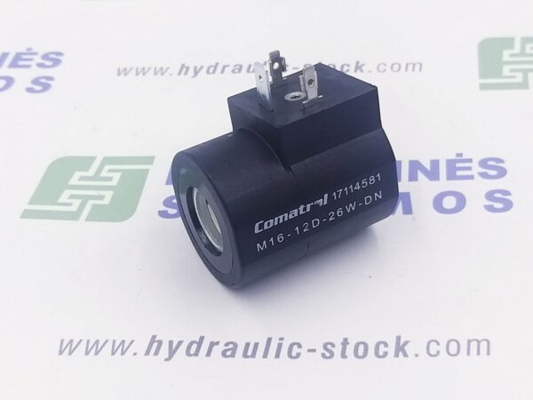 Coil D16, 12 VDC, L-50, D39, 26W, DIN Winner 43650