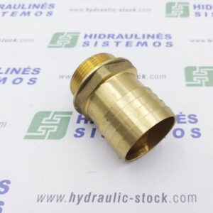 Suction fitting 1.1/2' male x for 50 mm hose, 0 angle