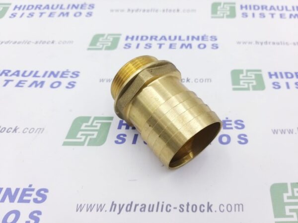 Suction fitting 1.1/2' male x for 50 mm hose, 0 angle