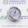 Pressure gauge 0/10 bar. d-63 rear connection 1/4'BSP