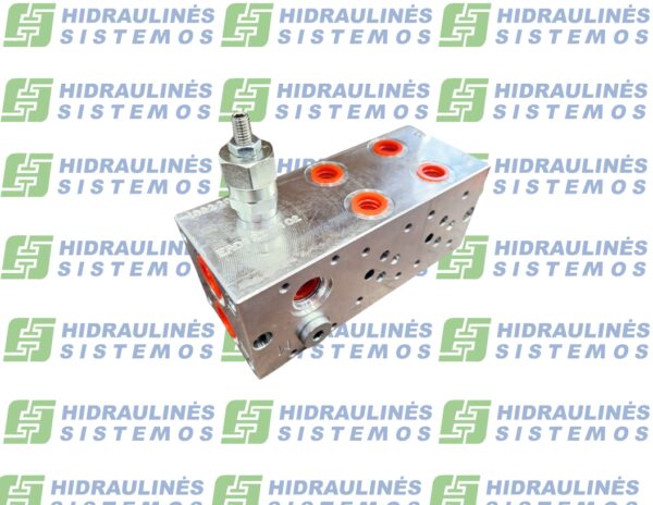 Hydraulic manifold NG6x2 EA0621-38-02 Pmax 250 bar vith relief valve and place for 2/2 valve