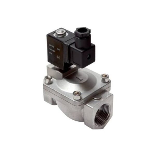Low pressure valve 2/2 1/2 NC 24 VDC (0,5-16bar) INOX