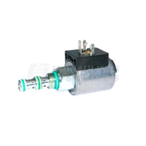 Cartridge valve 3/2 D11/D12.6 UNF 5/8-18 coil d18 HYDAC WK07L-01 with 24DC coil