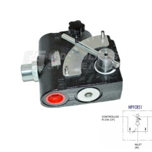 3 WAY FLOW CONTROL VALVE WITH EXCESS TO TANK FCR51 1/2' 110 bar ( max in 60 l/min)