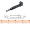 Hydraulic cylinder Cargolift 36/50/357 for bend