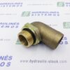 Suction fitting 1.1/4' male x for 45 mm hose, 90 angle