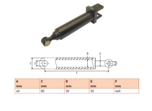 Hydraulic cylinder Cargolift 60/80/460