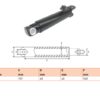 Hydraulic cylinder Cargolift 85/102/540