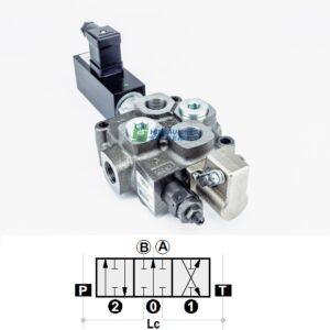 Control valve 1 sec. 60 ltr. Q45 1/2' BSP (1 x mech. + solenoid control 12V) 1x103