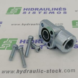 Pump flange 35mm 1/2' 90° steel RIA35-012-M