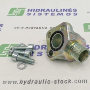 Pump flange 40mm M22x1.5i (L15) 90° steel 15/40-M