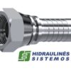 BSP 3/8" straight fitting for 3/8" hose (Stainless steel)