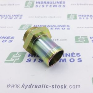 Suction fitting 1.1/4' male x for 40 mm hose, 0 angle