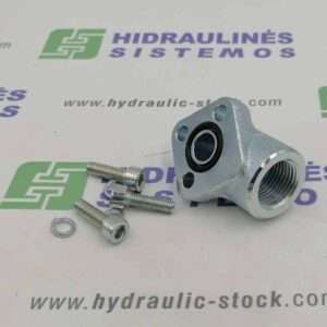 Pump flange 30mm 1/2' 90° steel RPA1-012-M