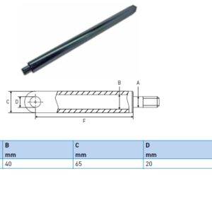 Hydraulic cylinder Ratcliff 20/40/970