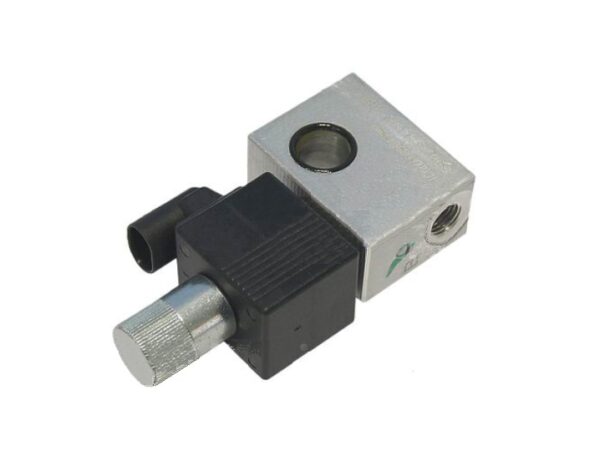 Valve 2/2 D15 M18 NC/NC 12VDC with coil and valve block