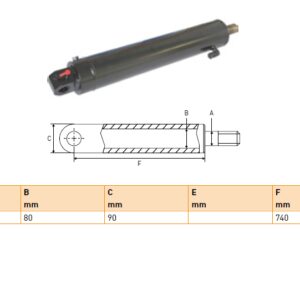 Hydraulic cylinder Anteo 50/80/740 for bend