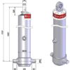 Telescopic cylinder MF B3 165 5 6825 RP-D1695-V00 'Binotto'