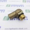 Suction fitting 1' male x for 38 mm hose, 90 angle