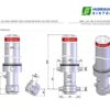 Telescopic cylinder 4-145-5110 MFC B3 145 4 5110-D0343-V00 (Binotto) with brackets