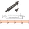 Hydraulic cylinder Cargolift 40/70/635 for bend