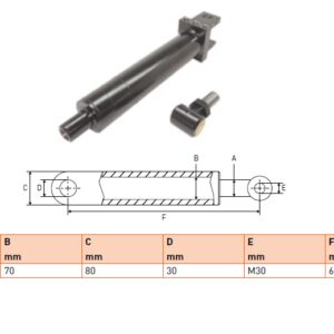 Hydraulic cylinder Cargolift 40/70/635 for bend