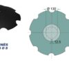Toothed cultivator disc 620 x 6 mm