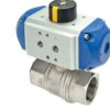 Pneumatic Brass ball valve 1-1/2' F-F