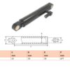 Hydraulic cylinder Cargolift 49,5/65/497