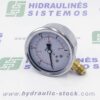Pressure gauge 0/1 bar. d-63 side connection 1/4'BSP