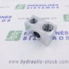 Valve block/aluminum/ 2/2 (12.8-3/4' UNF) G3/8 hole 16mm