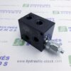 Hydraulic manifold NG6x1 ES063338014H with relief valve.
