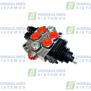 Control valve 2-section 60L Q45 1/2' BSP 1x103, 1x126 A353/M1control joystick, floating position.