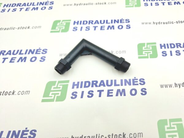 Pipe nipple 3/8' BSP 70-90mm elbow 90 plastic Hydropack