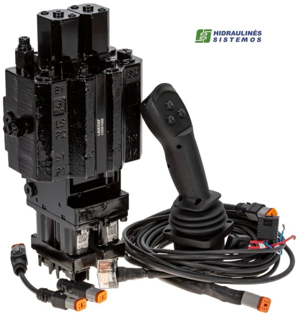 Monoblock EHP - electro-hydraulic proportional Front Loader valve, LS, 90l/min, WP max. 250bar. (CAN