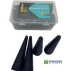 Conical Service Plug Kit 5-55mm,12pcs Oil Resistant Rubber